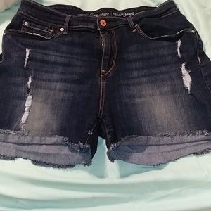 Distressed shorts